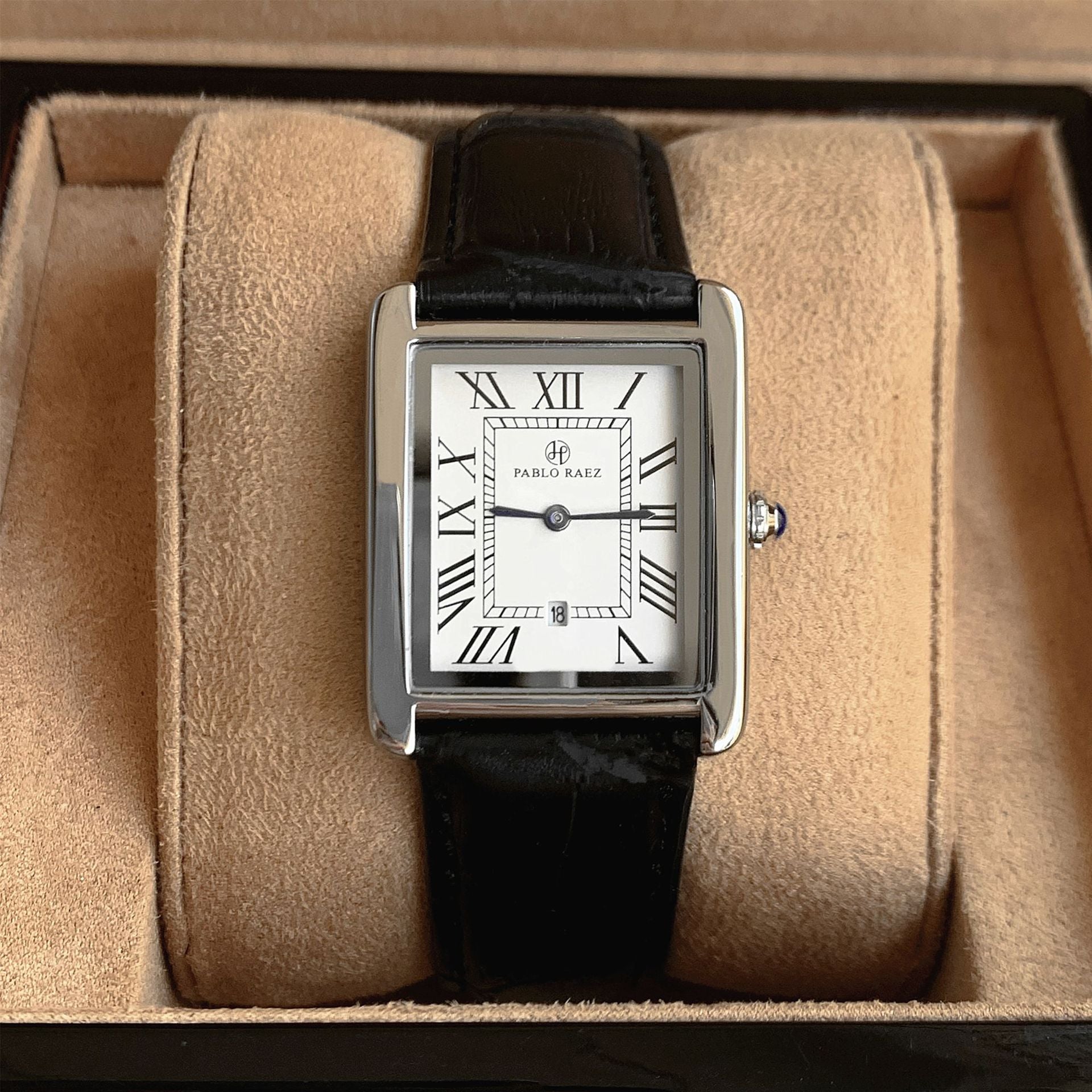 Relógio de Couro Solenne Black 38mm