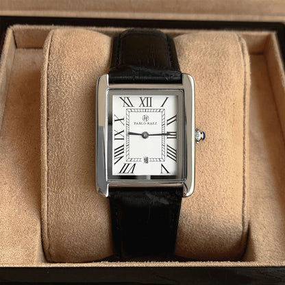 Relógio de Couro Solenne Black 38mm