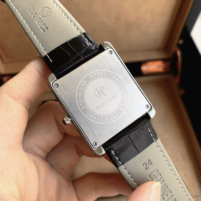 Relógio de Couro Solenne Black 38mm