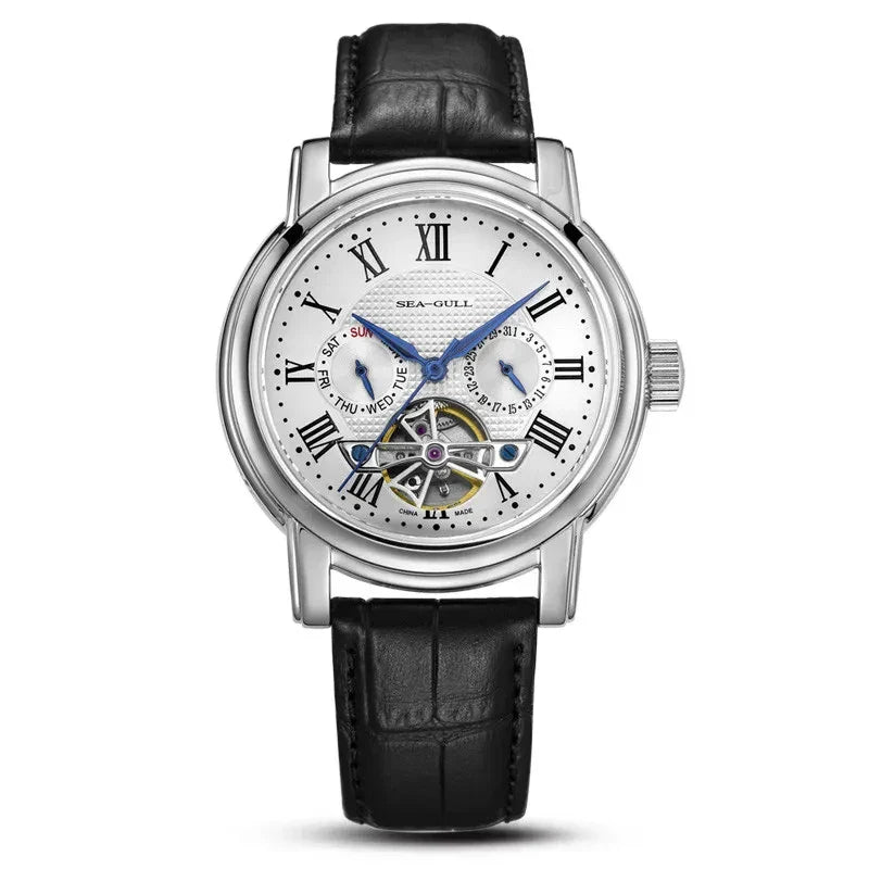 Relógio de Couro Alvor Black 42mm