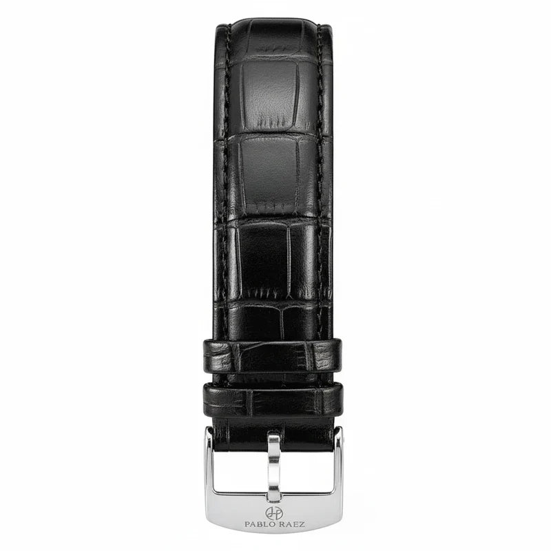 Relógio de Couro Solenne Black 38mm